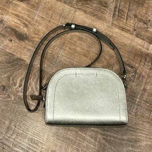 Marc Jacob’s New York silver crossbody purse